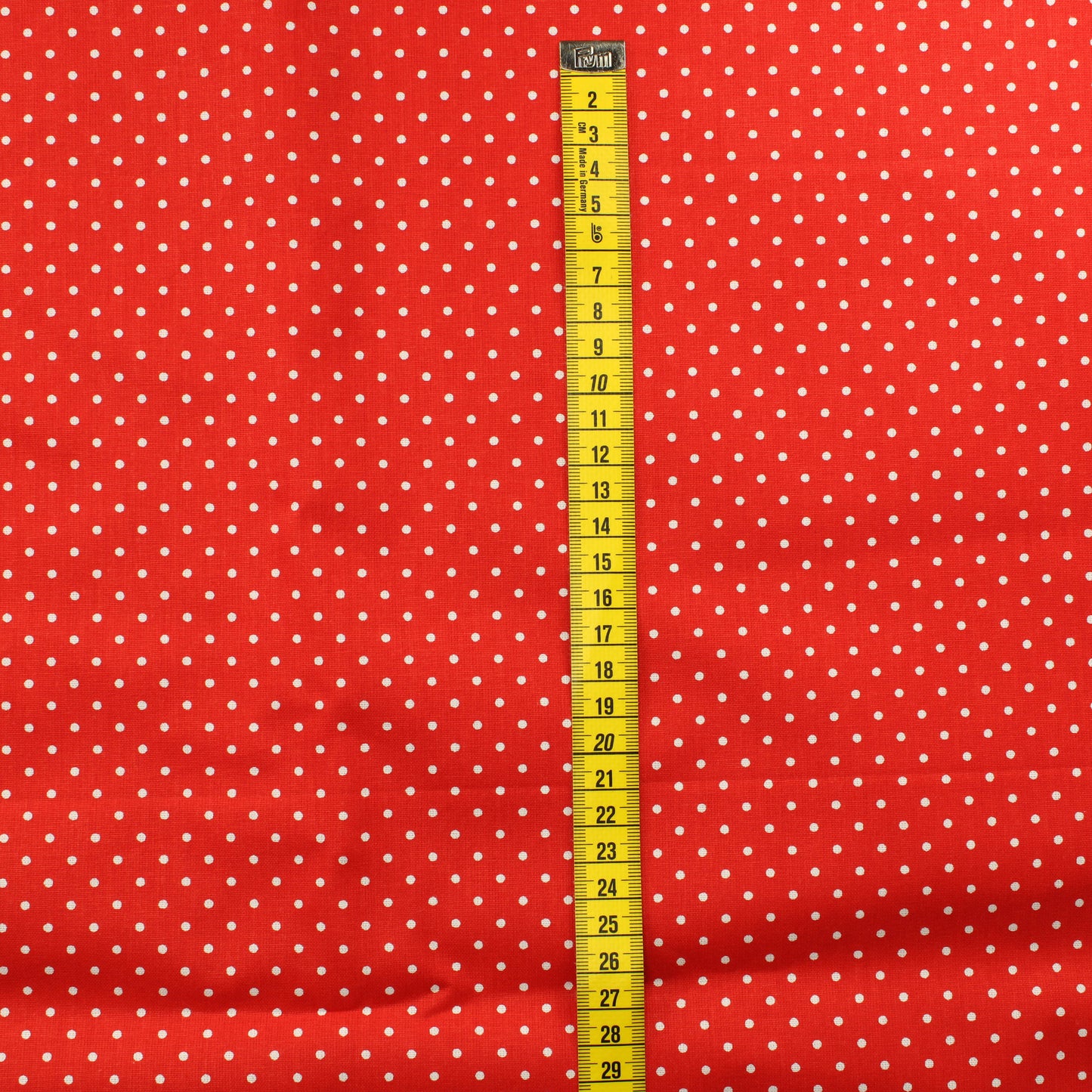 Punainen valkoiset pallot Puuvilla - Pala