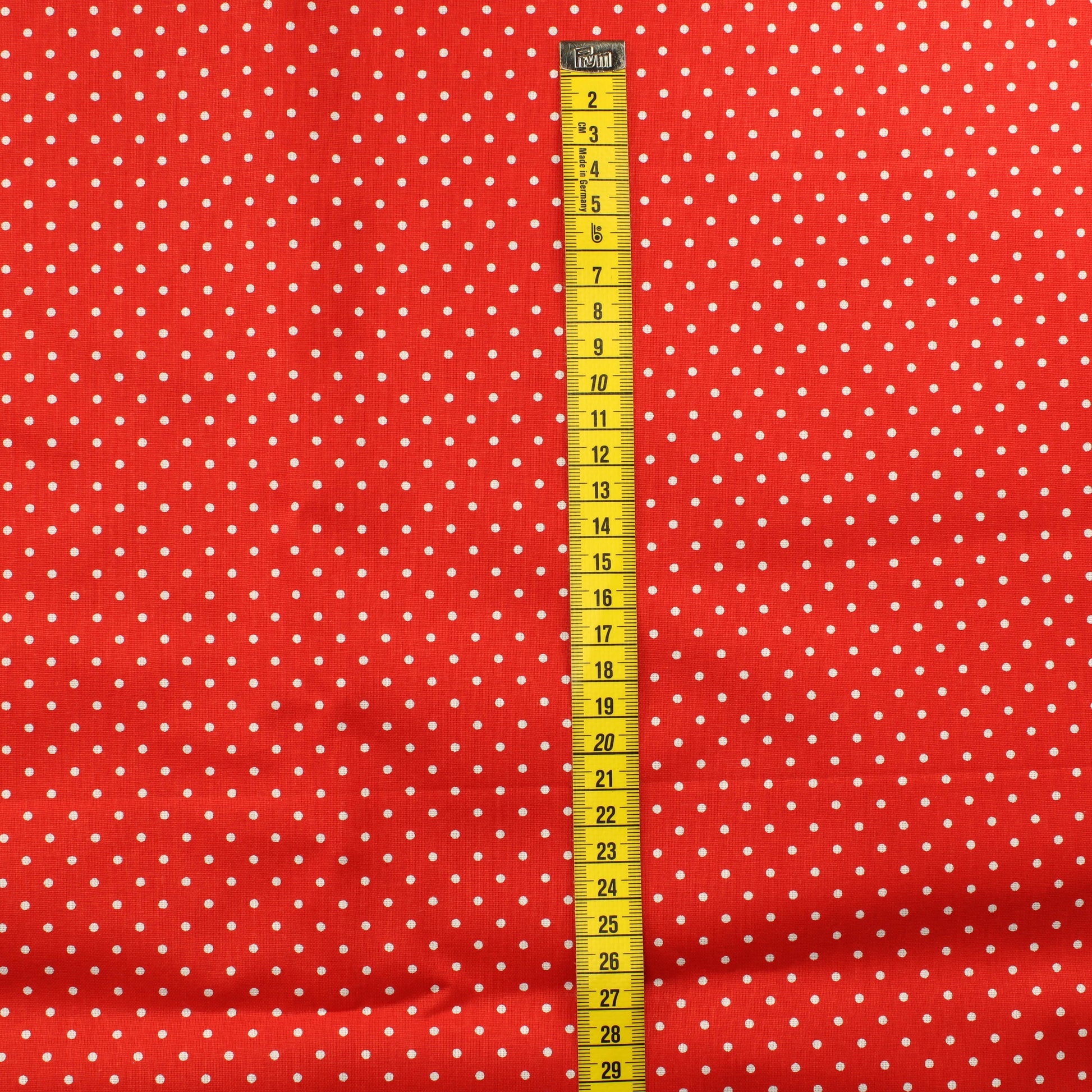 Punainen valkoiset pallot Puuvilla - Pala