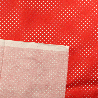 Punainen valkoiset pallot Puuvilla - Pala