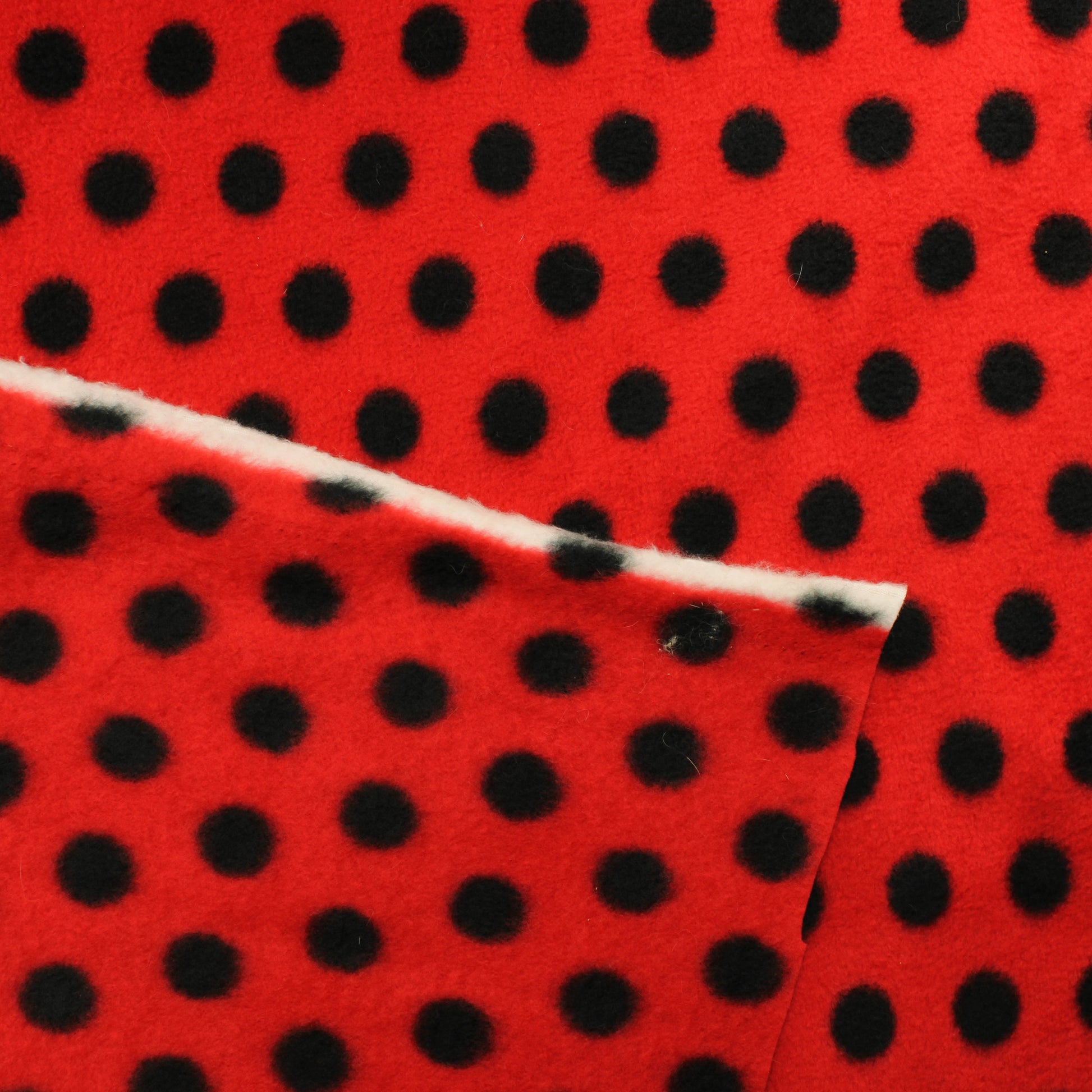 Musta palloinen punainen Fleece - Mittamyynti