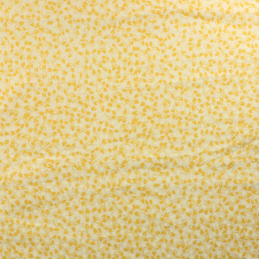 Keltainen lehti harsomainen Puuvilla - Pala