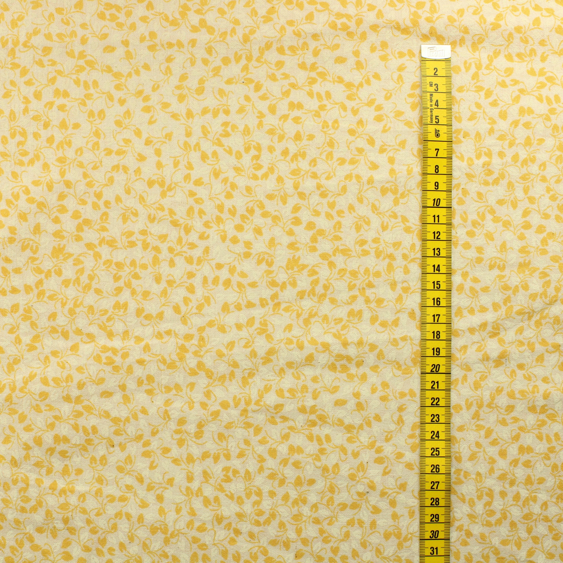 Keltainen lehti harsomainen Puuvilla - Pala