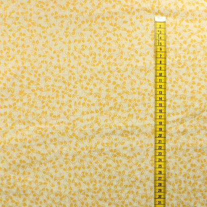 Keltainen lehti harsomainen Puuvilla - Pala