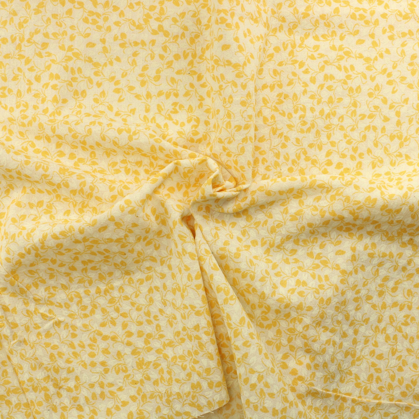 Keltainen lehti harsomainen Puuvilla - Pala