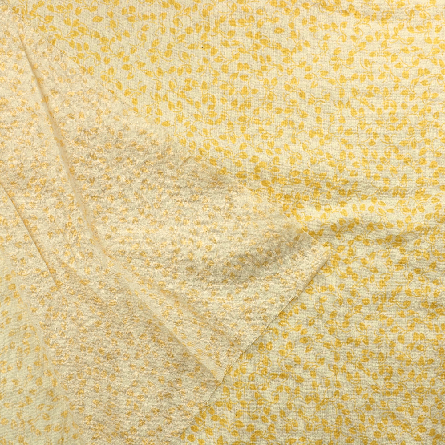 Keltainen lehti harsomainen Puuvilla - Pala