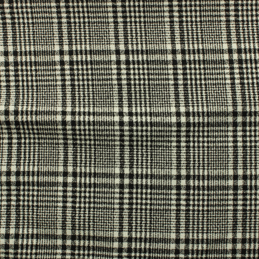 Mustavalkoinen ruudullinen Vaatetuskangas - Pala