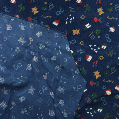 Tummansininen Babycord Sametti - Pala