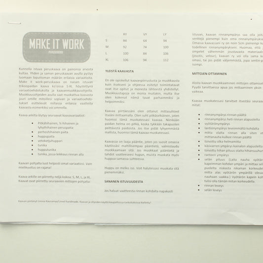 Linnel Make it Work Peruskaava naiset