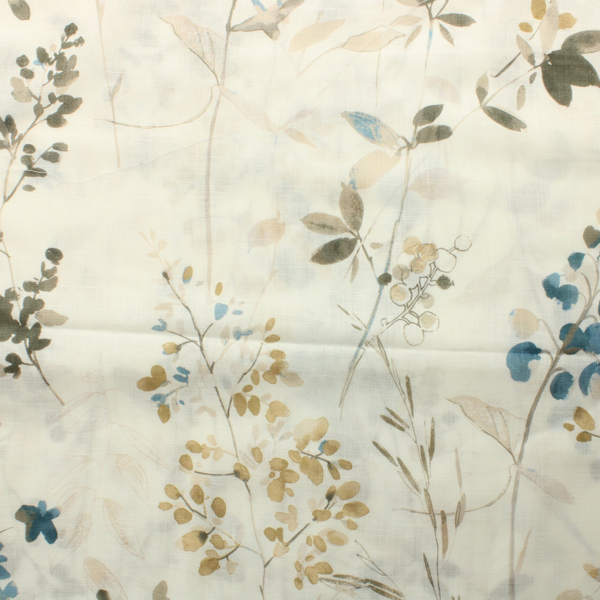 Kukkia ja lehtiä Valoverhokangas - Pala