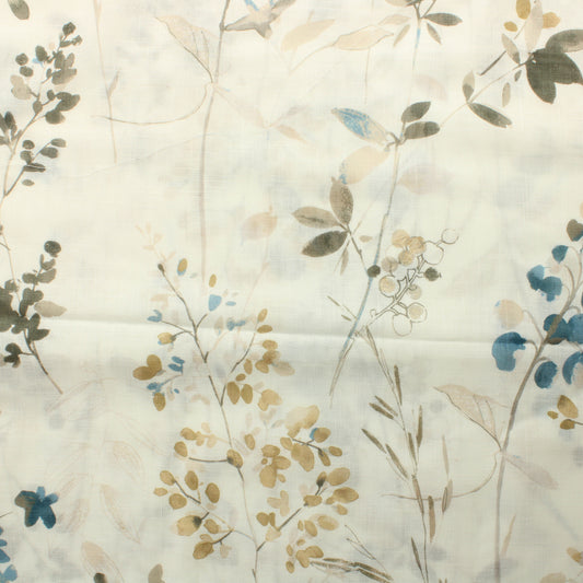 Kukkia ja lehtiä Valoverhokangas - Pala