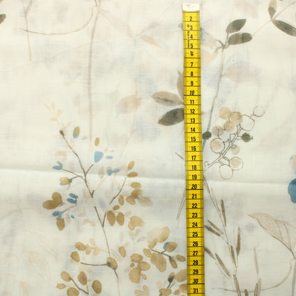 Kukkia ja lehtiä Valoverhokangas - Pala