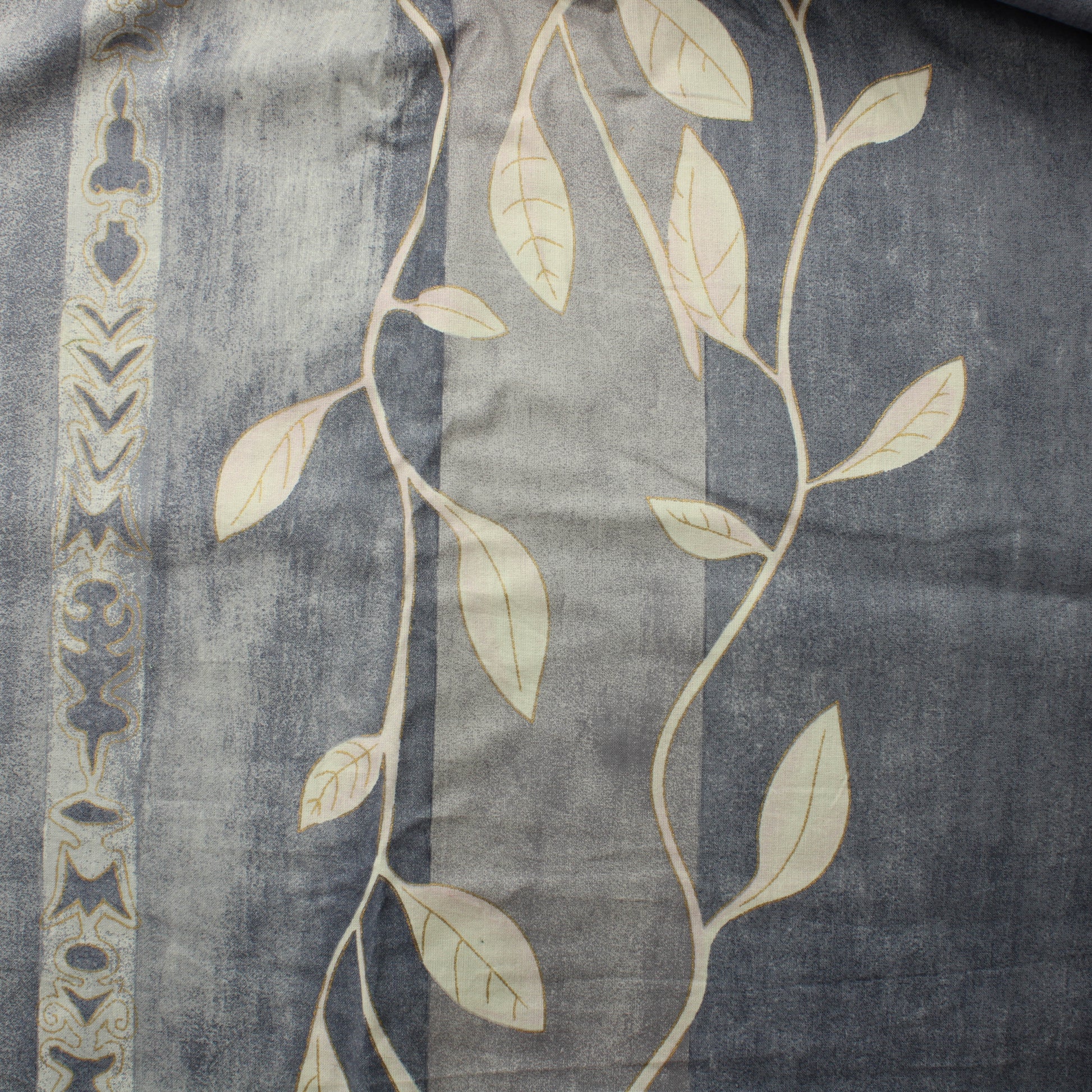 Sininen kultakoristeinen Puuvilla - Pala