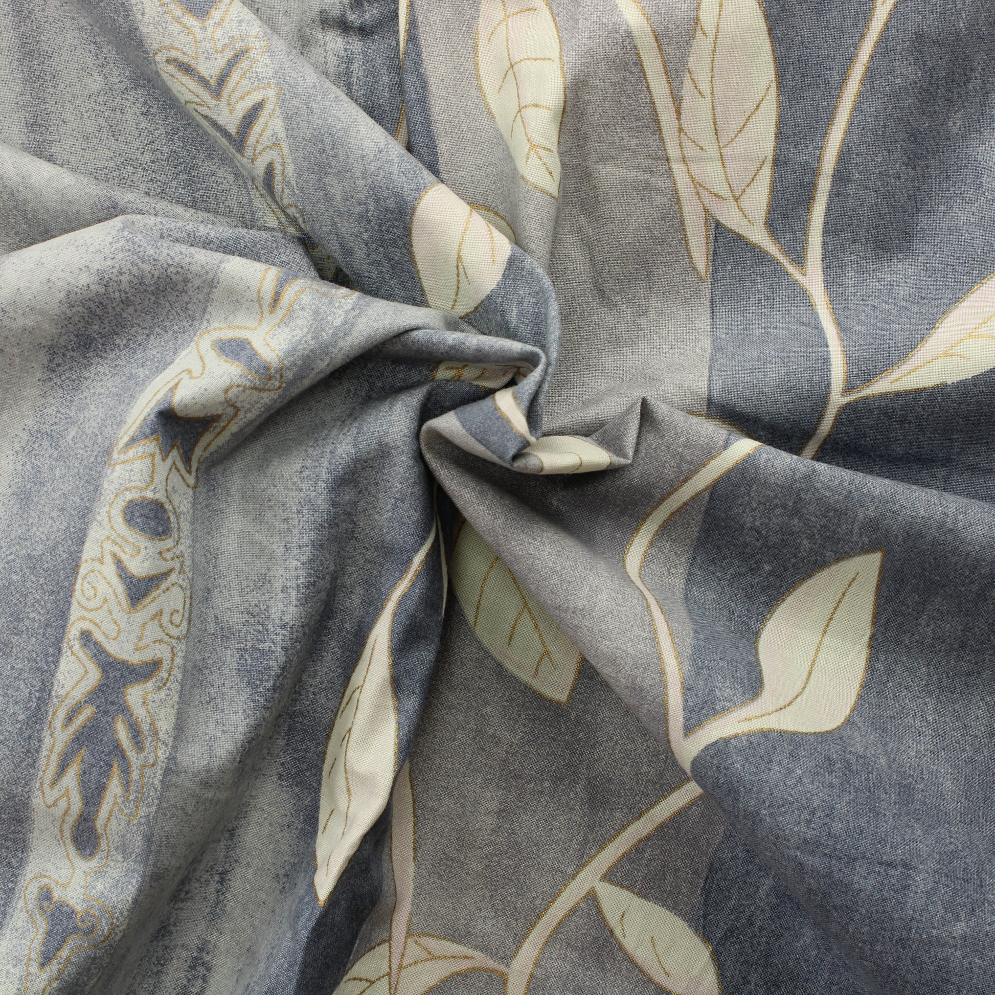 Sininen kultakoristeinen Puuvilla - Pala