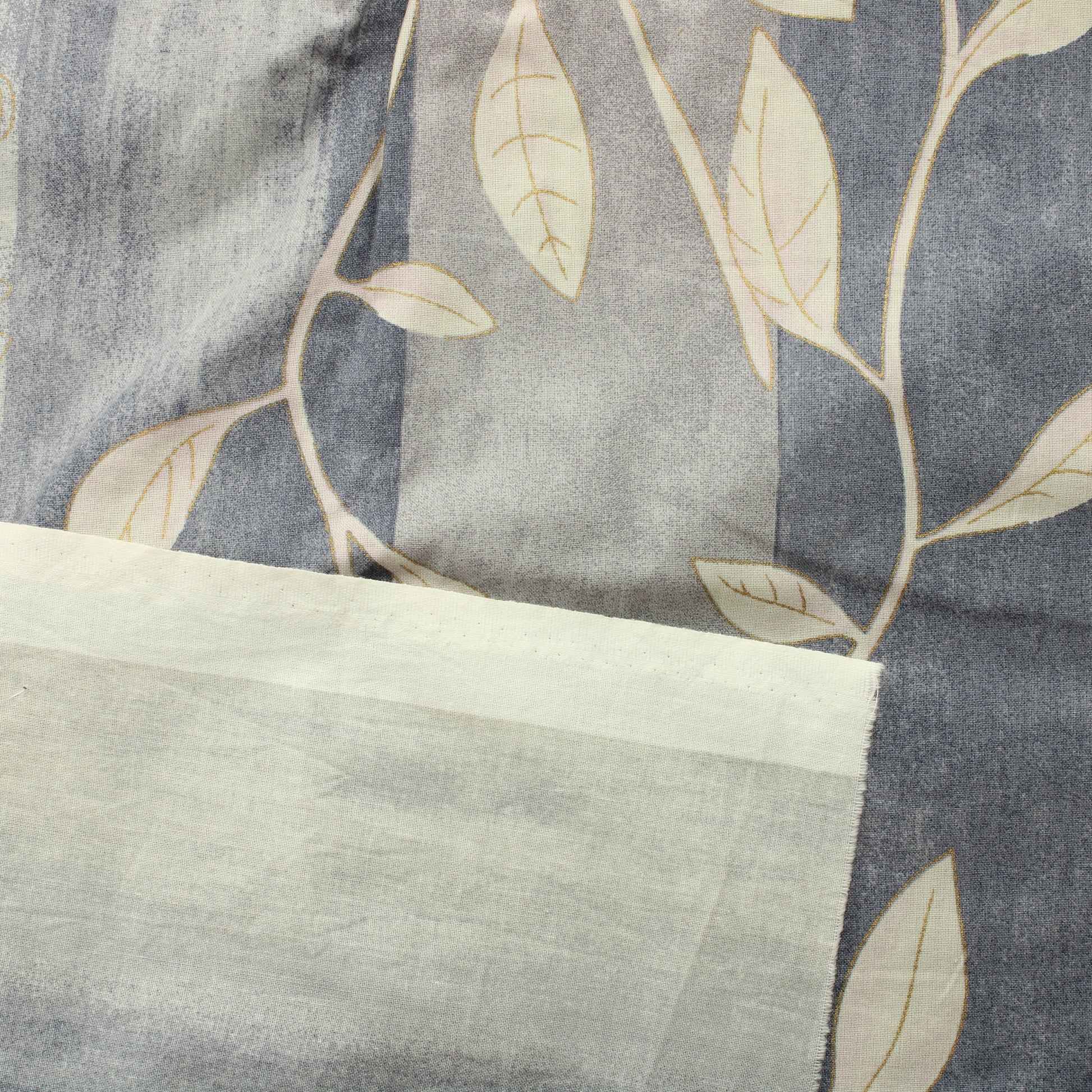 Sininen kultakoristeinen Puuvilla - Pala