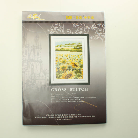 Royal Cross Stitch Auringonkukat kirjontatyö