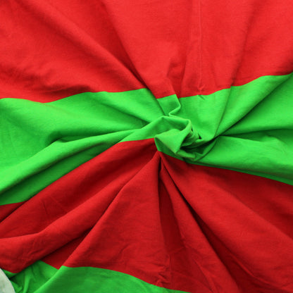 Vihreäpunainen leveä raitainen Trikoo - Pala