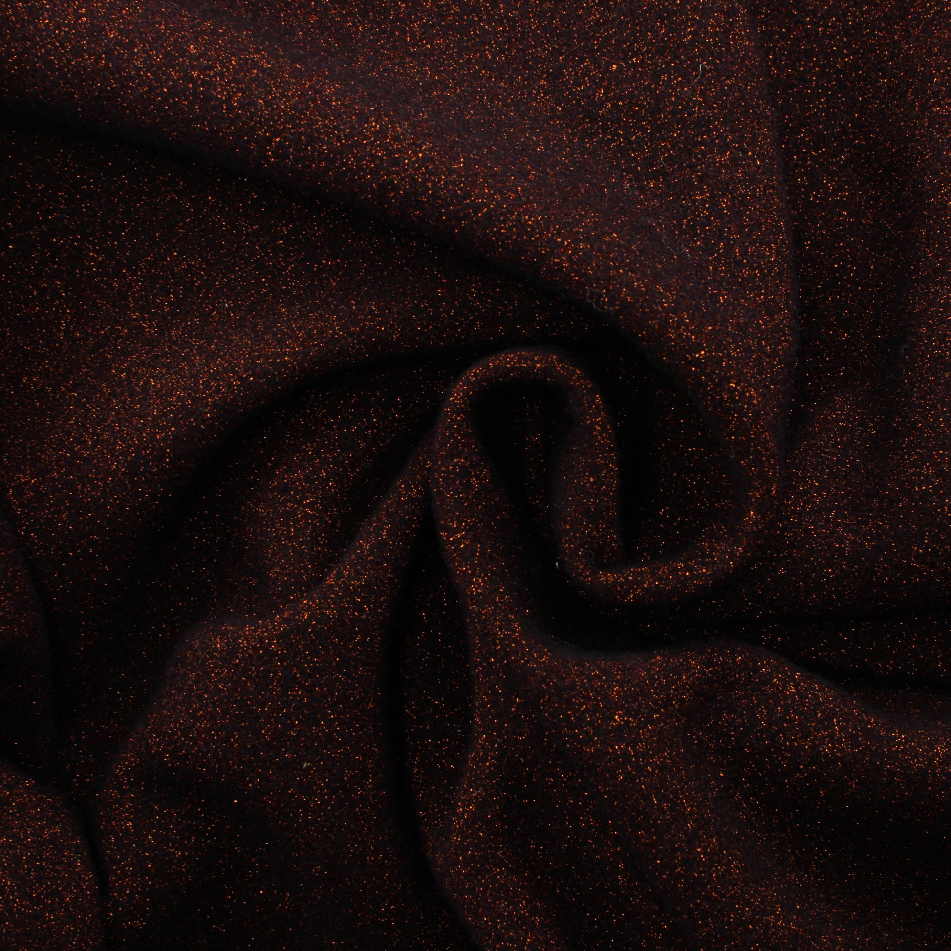 Oranssiglitterinen violetti Villasekoitekangas - Pala