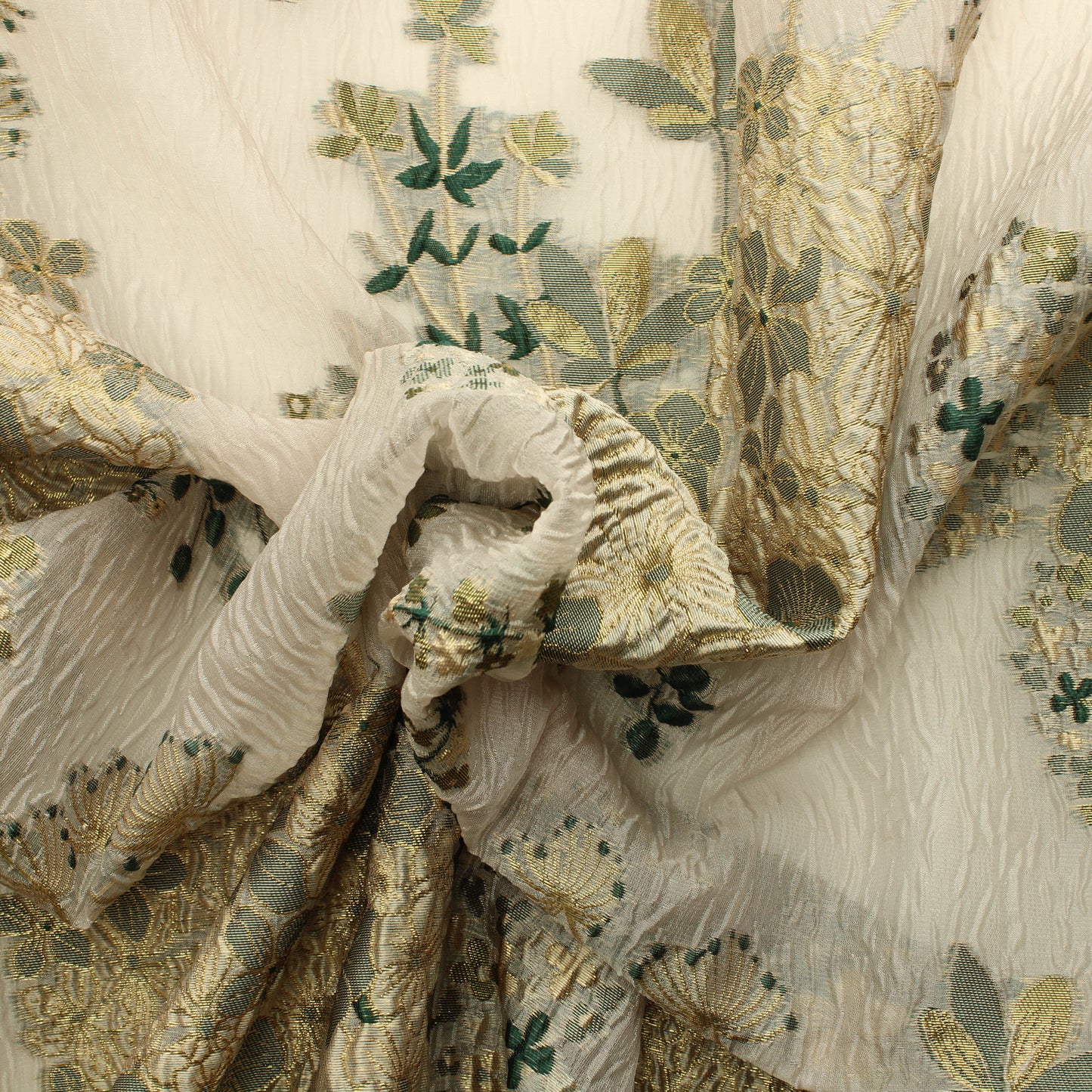 Kukkakuvioitu tekokuitu - Pala