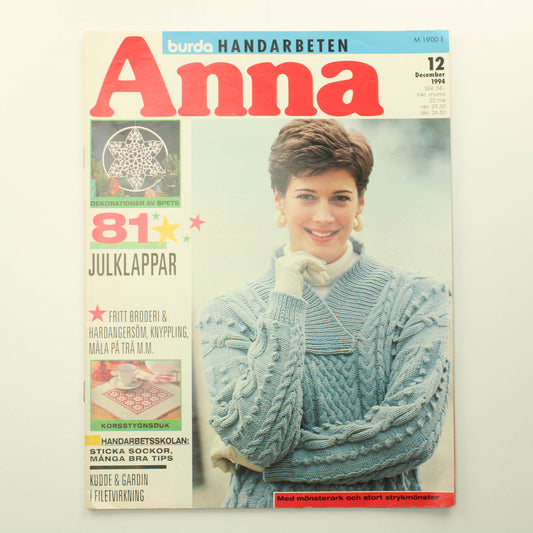 Anna Burda Handarbeten - 12/1994
