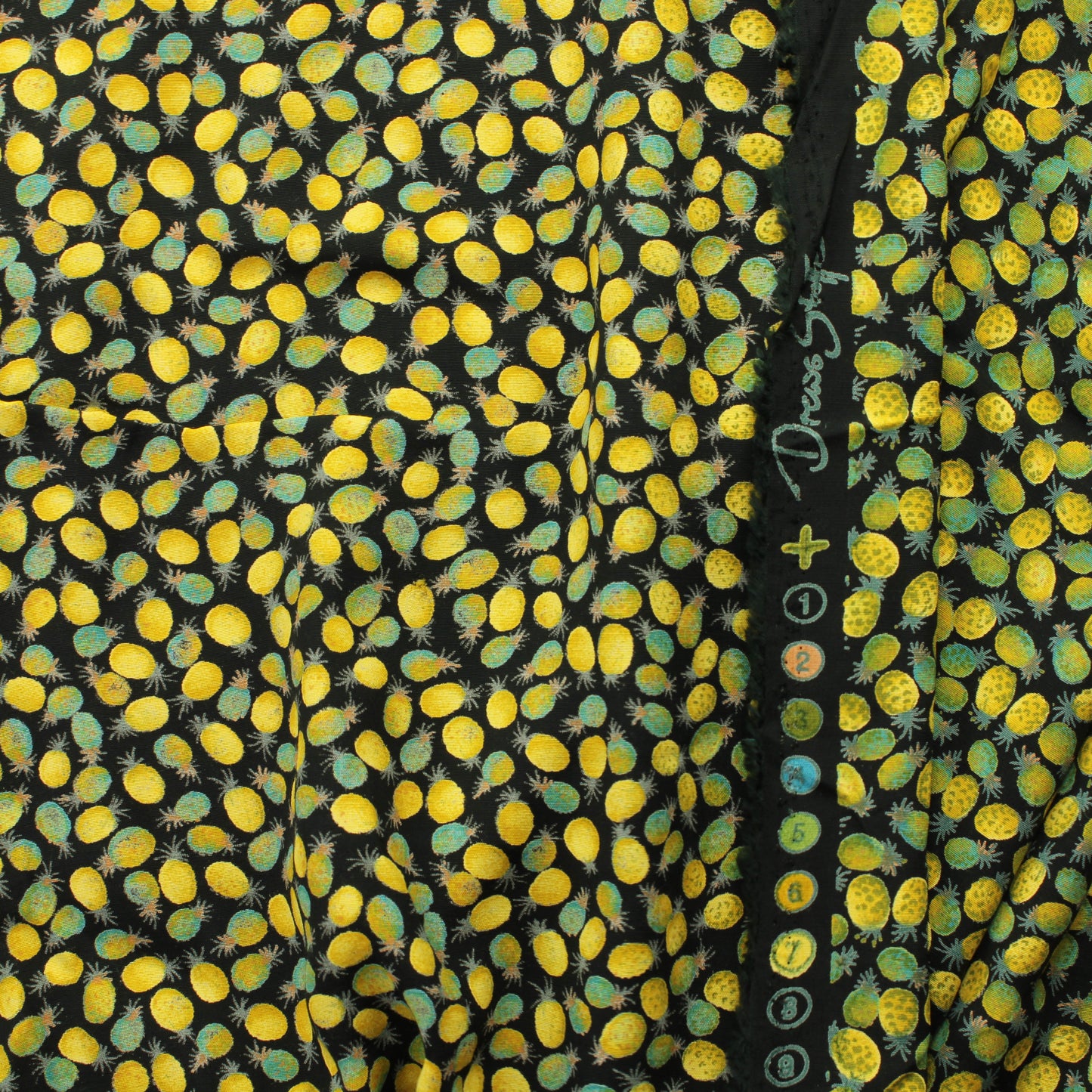 Ananas Puuvilla-viskoosi - Pala