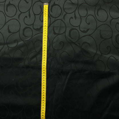 Musta kiemurakuvioinen Sisustuskangas - Pala