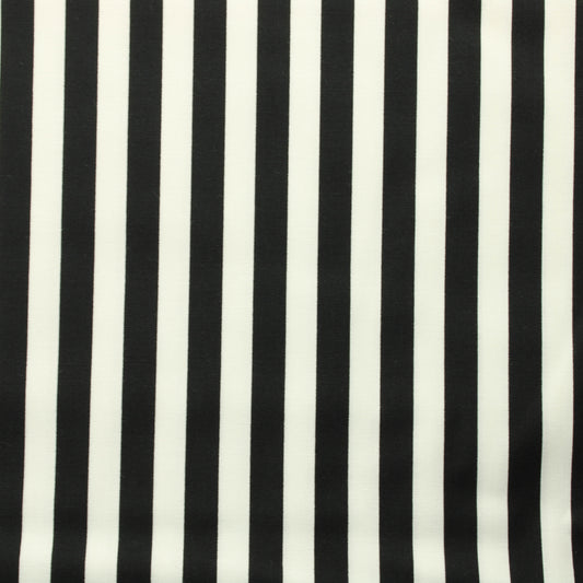 Free Spirit Mustavalkoinen Raidallinen Puuvilla - Pala