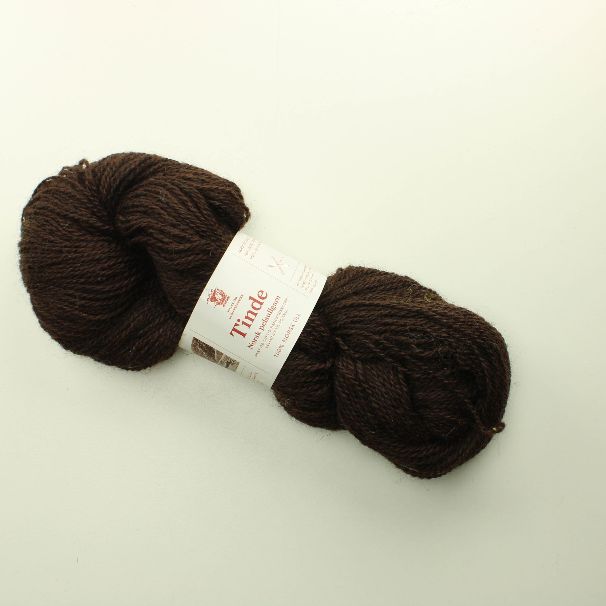 Hillesvåg Ullvarefabrikk Tinde - Tummanruskea