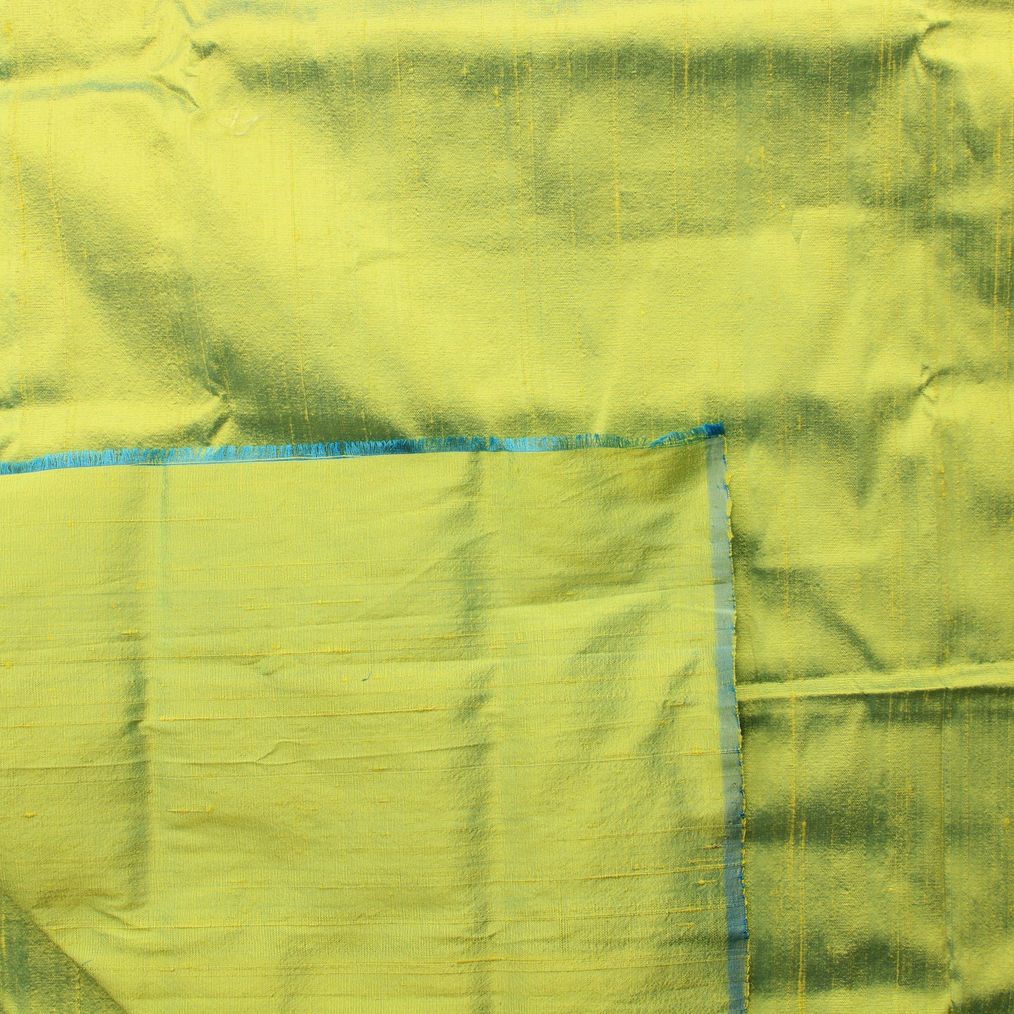 Sinivihreä Shantung Silkki - Pala