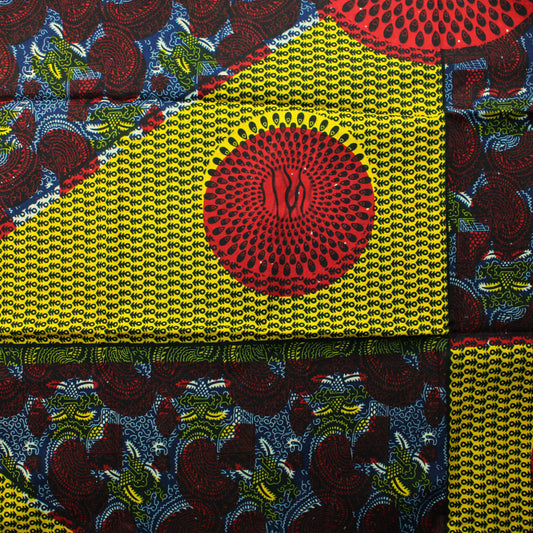 Afrikkalainen vahapainettu Puuvilla - Pala