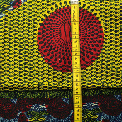 Afrikkalainen vahapainettu Puuvilla - Pala