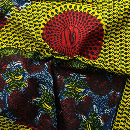 Afrikkalainen vahapainettu Puuvilla - Pala