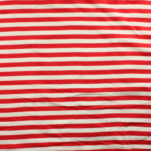 Punavalkoinen Raita Trikoo - Pala