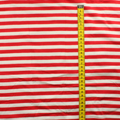 Punavalkoinen Raita Trikoo - Pala