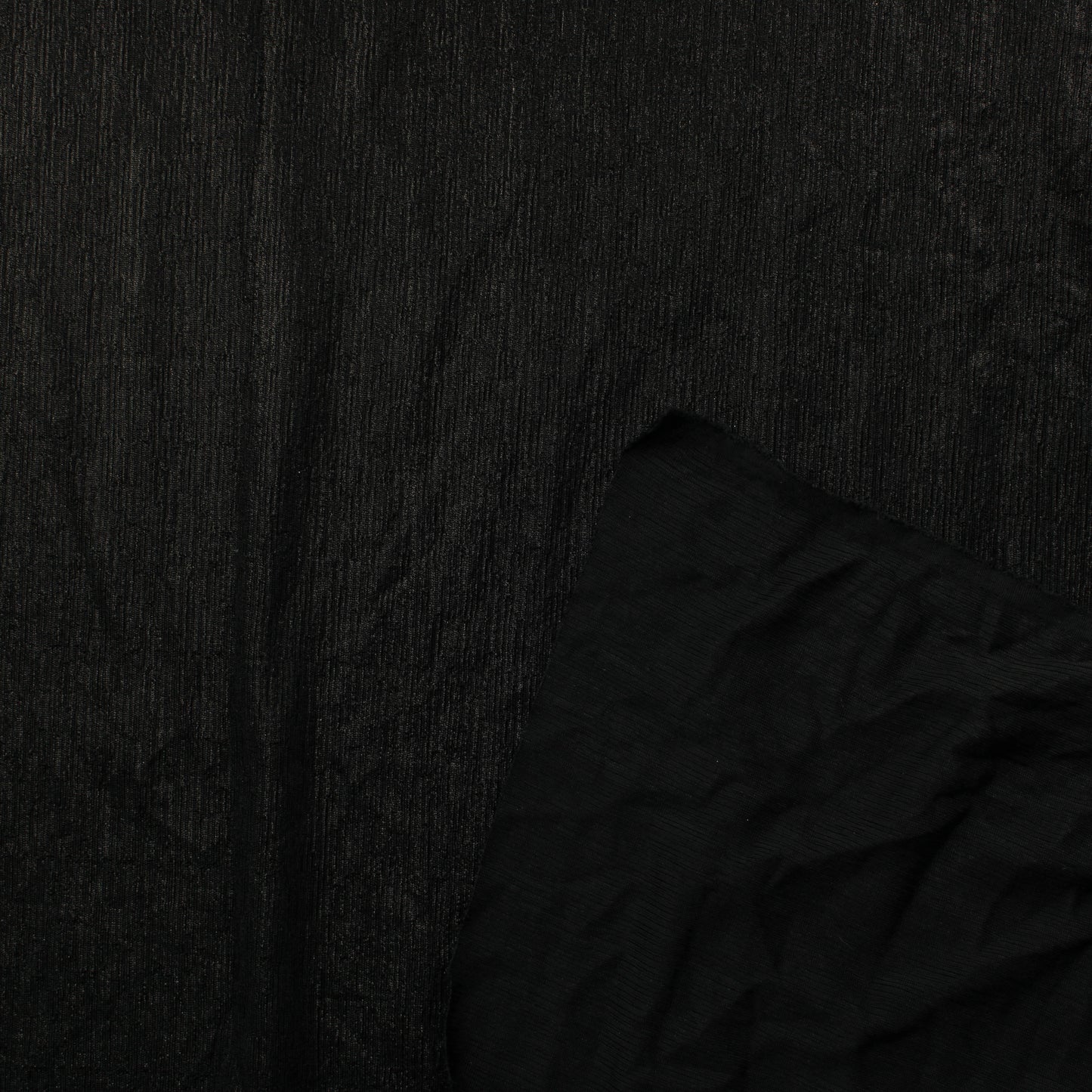 Musta Kiiltäväpintainen Vaatetuskangas - Palapaketti