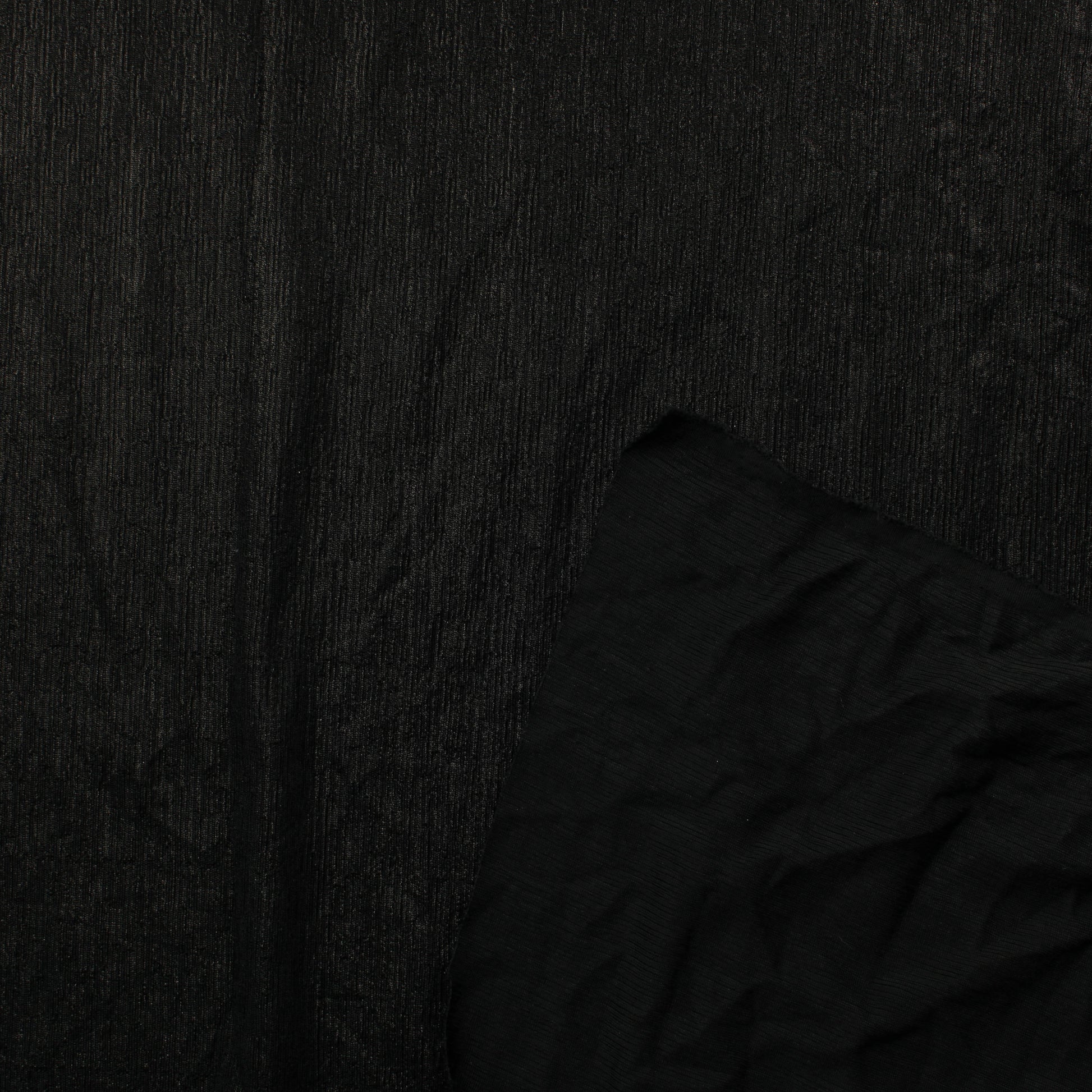 Musta Kiiltäväpintainen Vaatetuskangas - Palapaketti