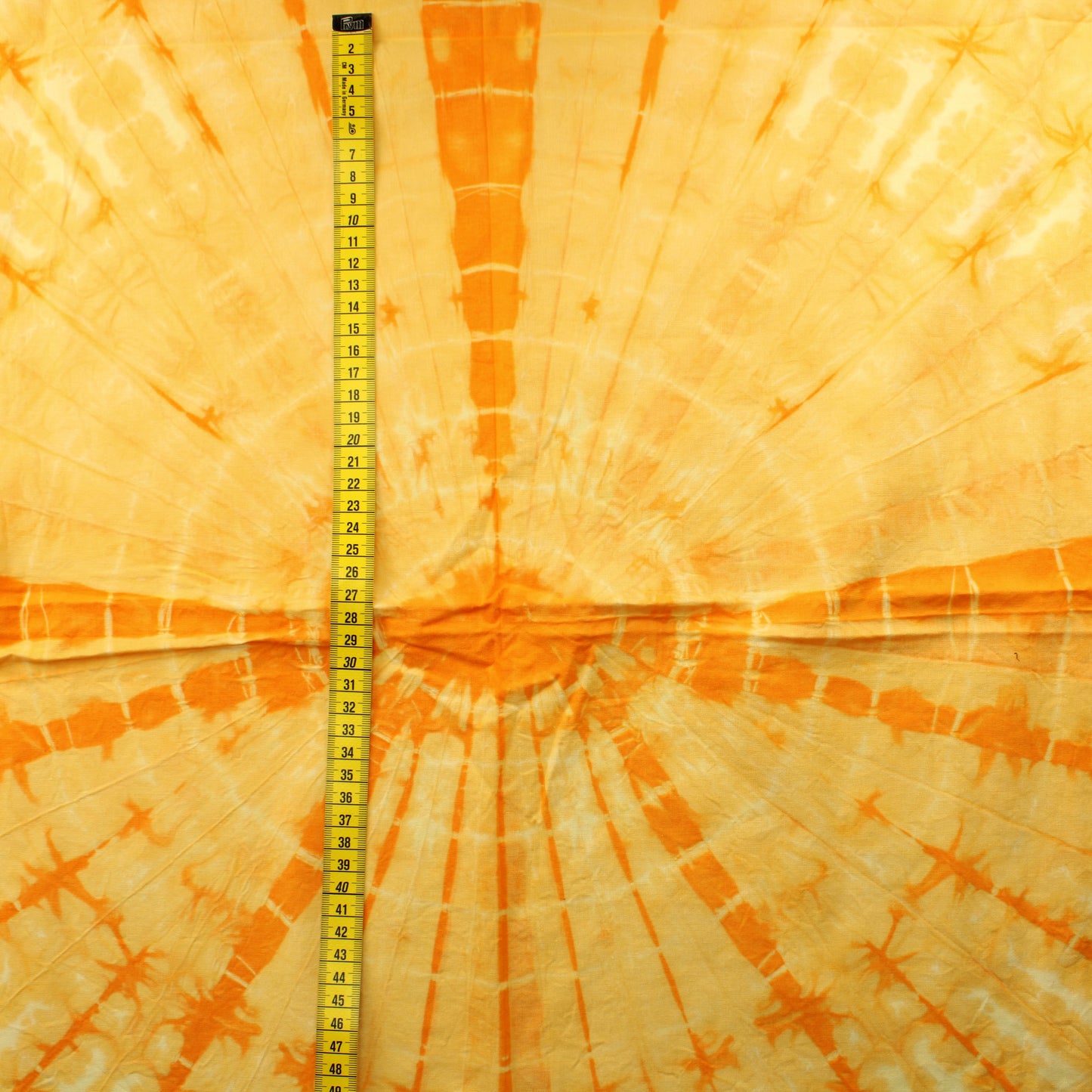 Batiikkivärjätty keltainen Puuvilla - Pala