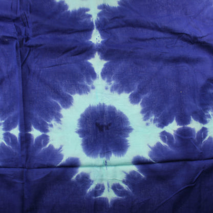 Batiikkivärjätty sininen Puuvilla - Pala
