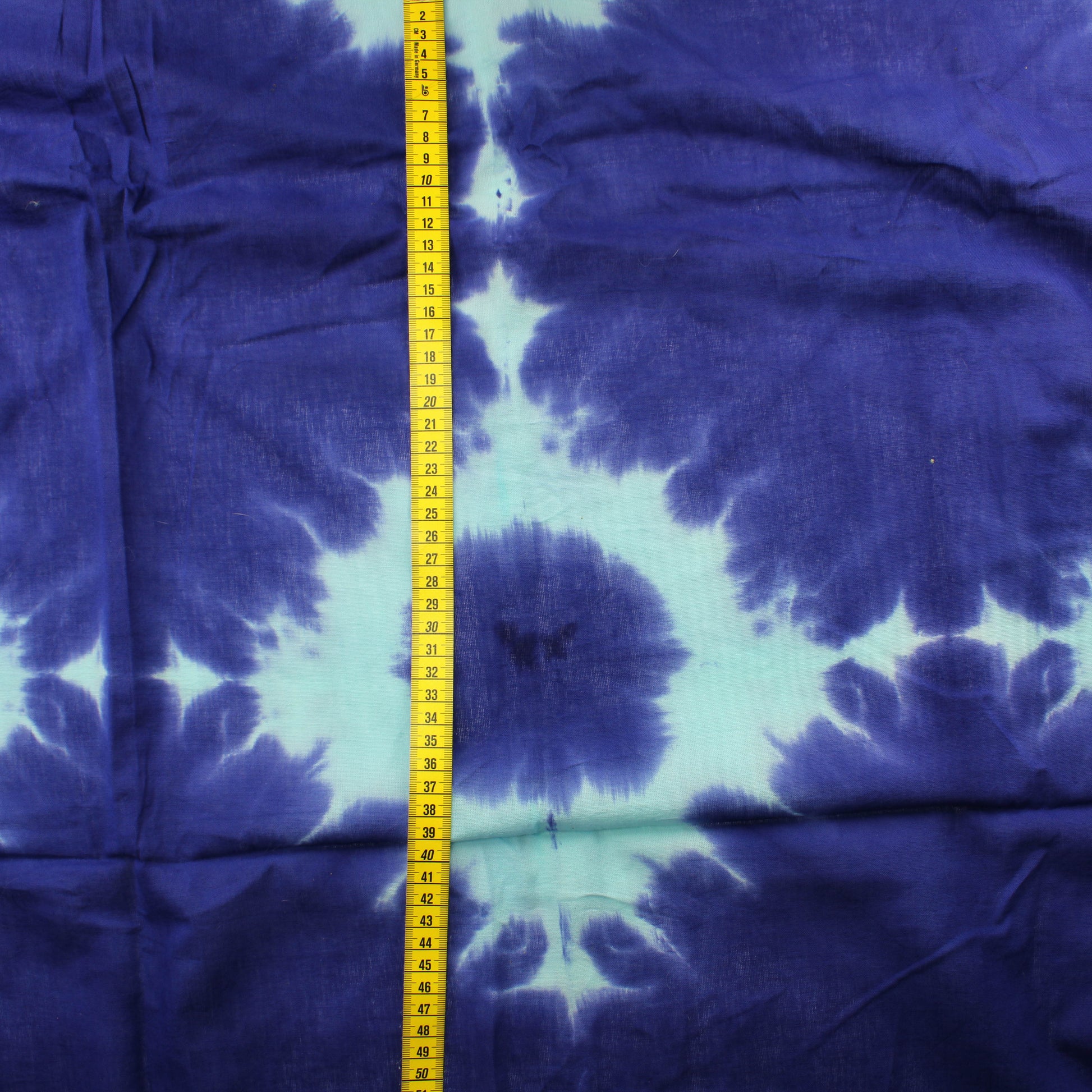 Batiikkivärjätty sininen Puuvilla - Pala