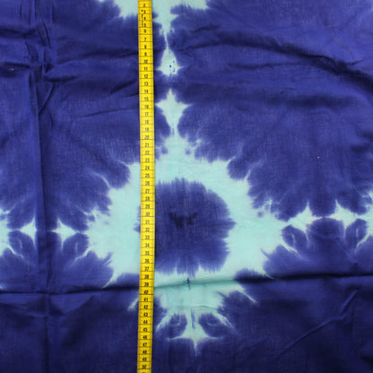 Batiikkivärjätty sininen Puuvilla - Pala