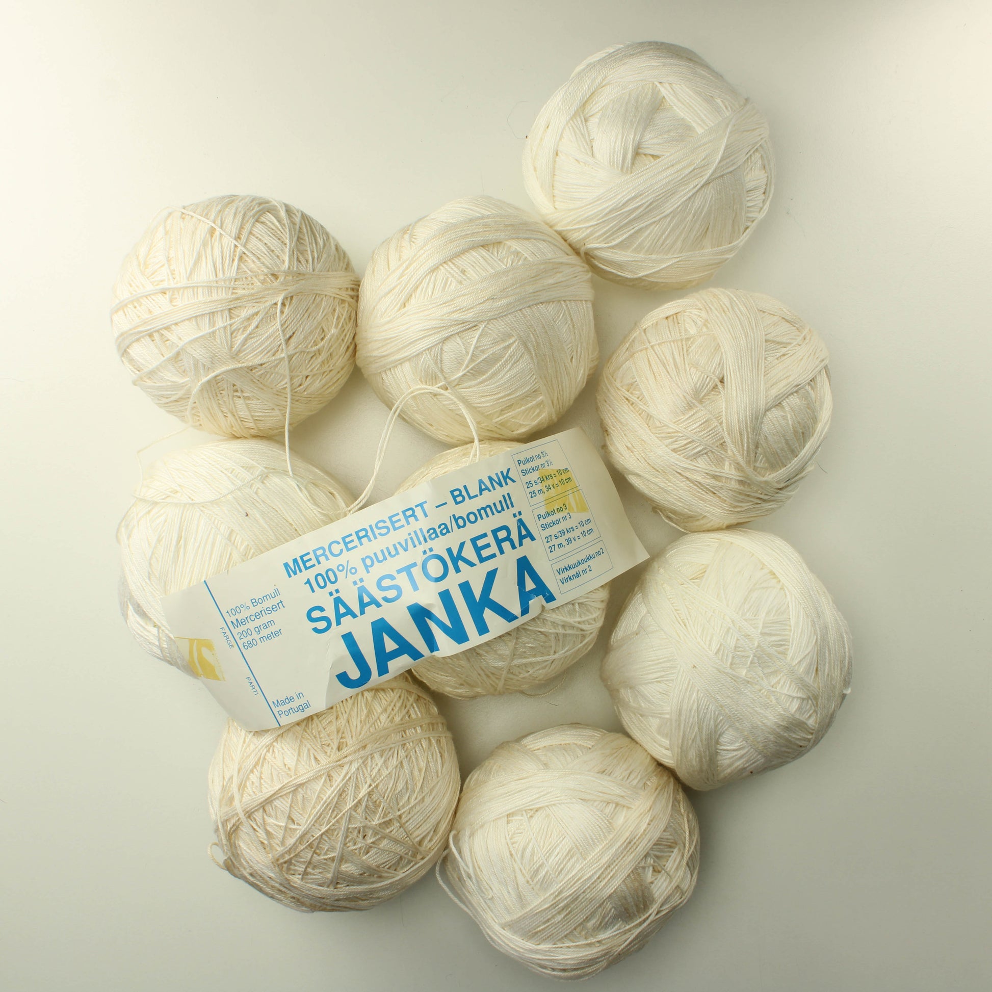 Merseroitu puuvilla - Lankapussi