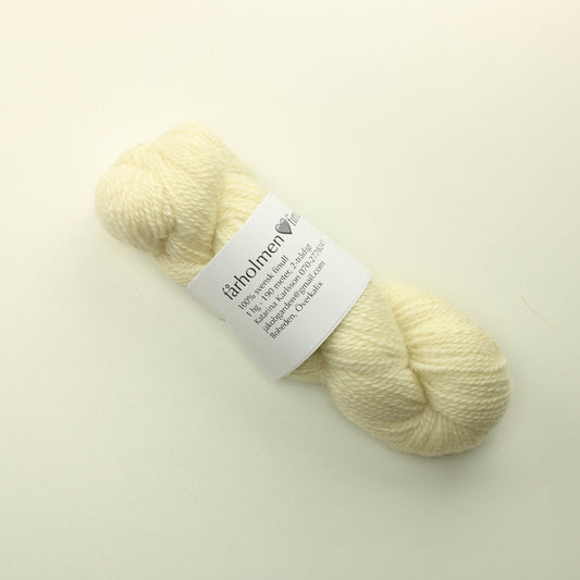 Fårholmen Finull - luonnonvalkoinen