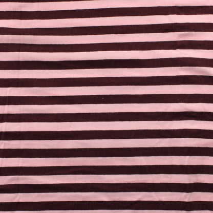 Viininpuna-vaaleanpunainen Raita Trikoo - Pala