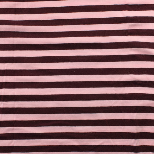 Viininpuna-vaaleanpunainen Raita Trikoo - Pala