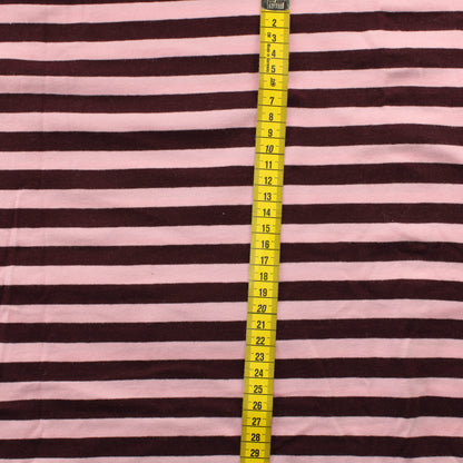 Viininpuna-vaaleanpunainen Raita Trikoo - Pala