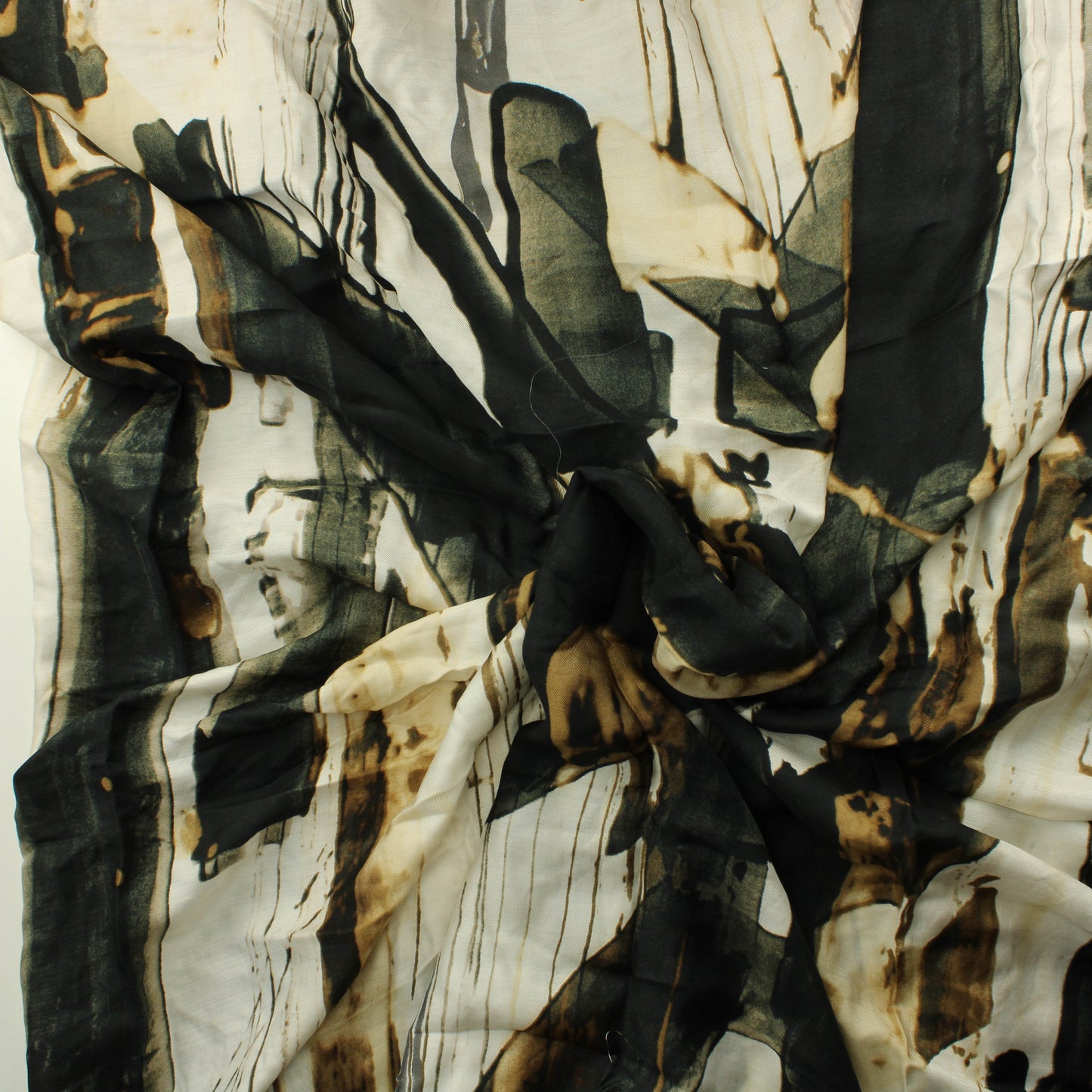 Musta-valko-ruksea Vaatetuskangas - Pala