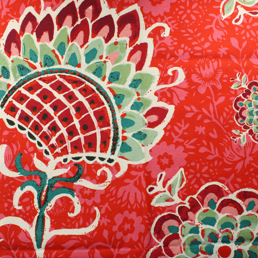 Kukkakuvioiset Puuvillaverhot - Palapaketti