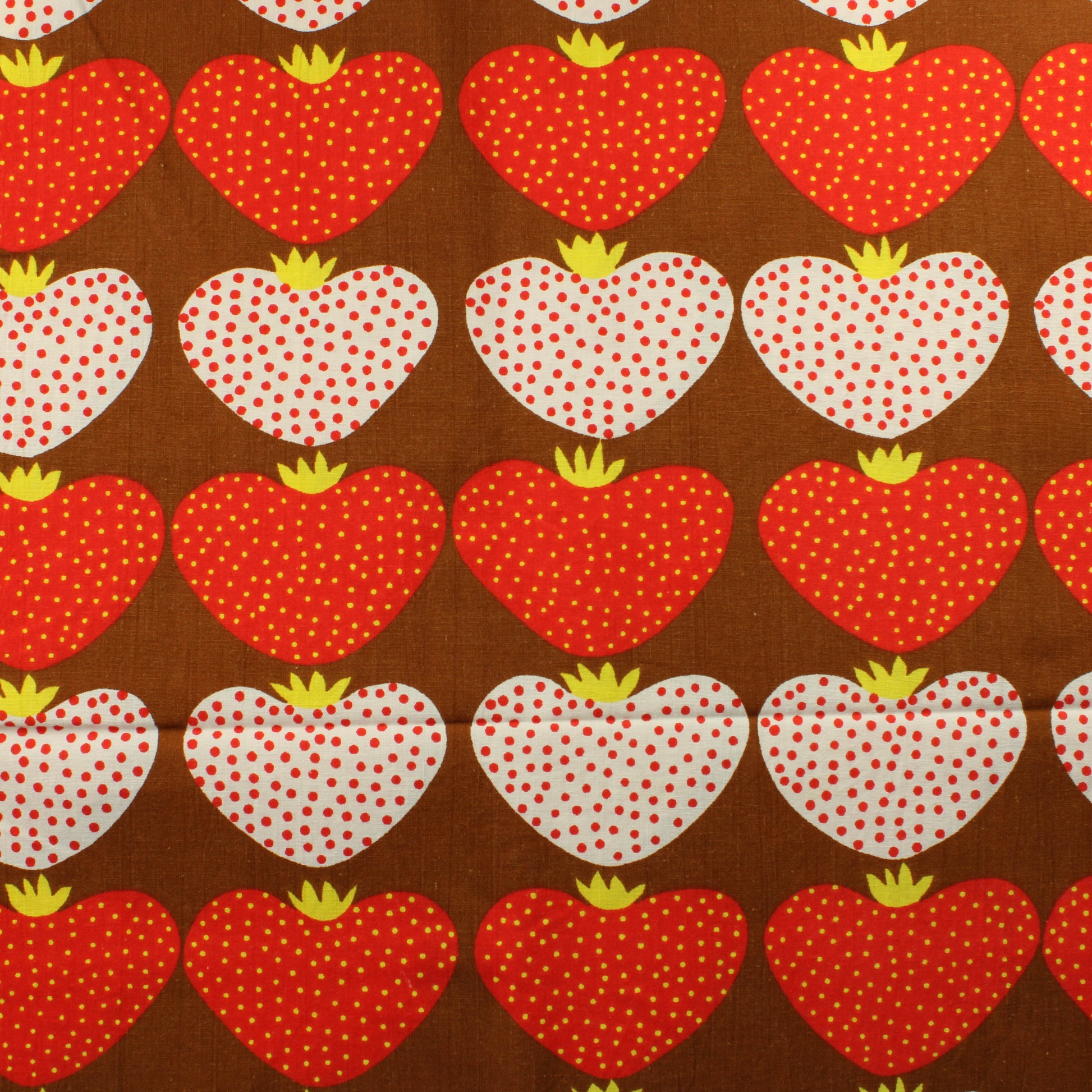 Rertro Mansikat Puuvillaverho - Pala