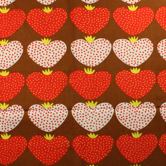 Rertro Mansikat Puuvillaverho - Pala