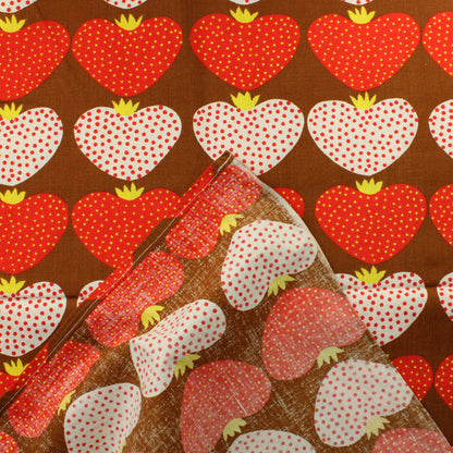 Rertro Mansikat Puuvillaverho - Pala