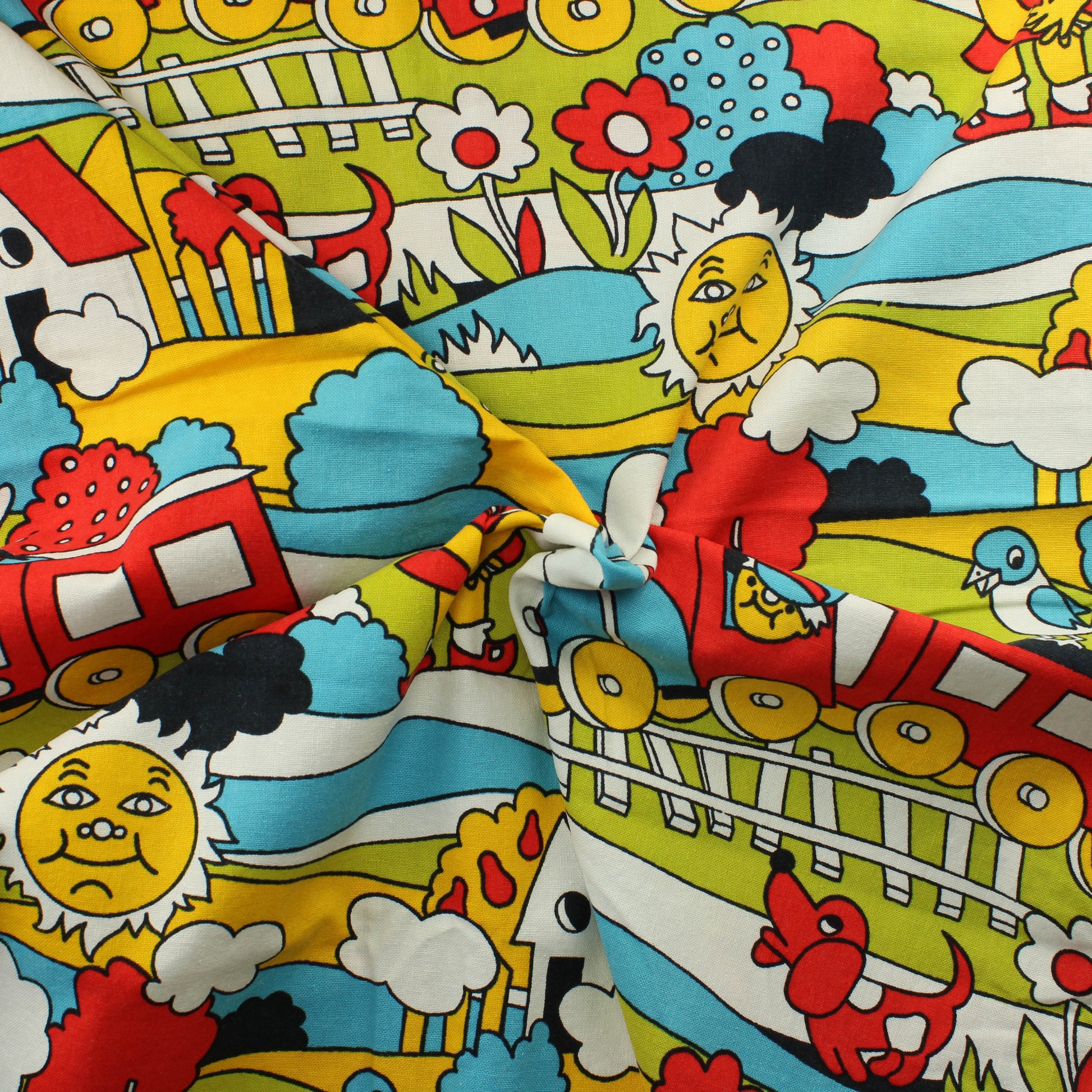 Junamatkalla Puuvillaverhot - Palapaketti